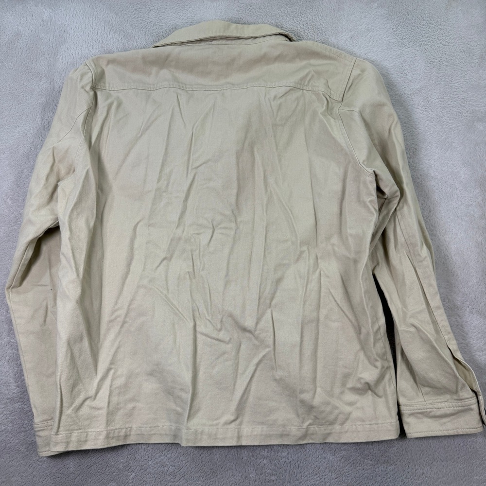 Common Market Men's XL Beige Cotton Button Up Shirt Chore Jacket Workwear Casual - Picture 7 of 10
